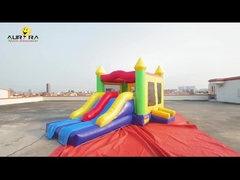 Colorful Jumping Castle Combo Kids Inflatable Bounce House With Slide