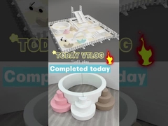 Outdoor Double Slide With Arch White Soft Play Equipment Plastic Slide Kids Play Slide