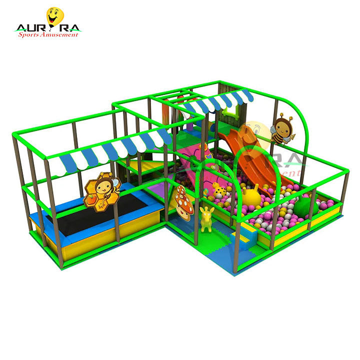 Outdoor Indoor Children Indoor Soft Play Equipment Commercial Pink For Playground