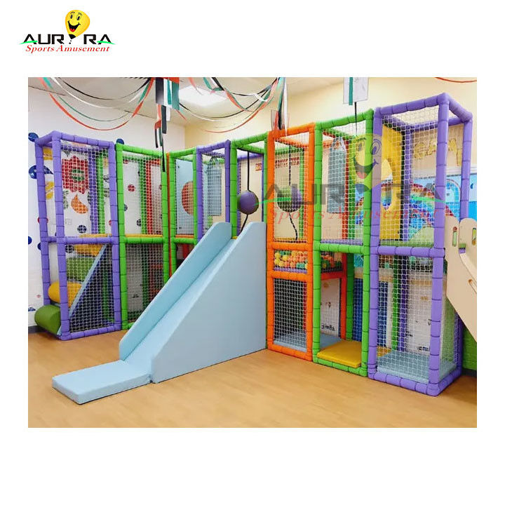 Outdoor Indoor Children Indoor Soft Play Equipment Commercial Pink For Playground