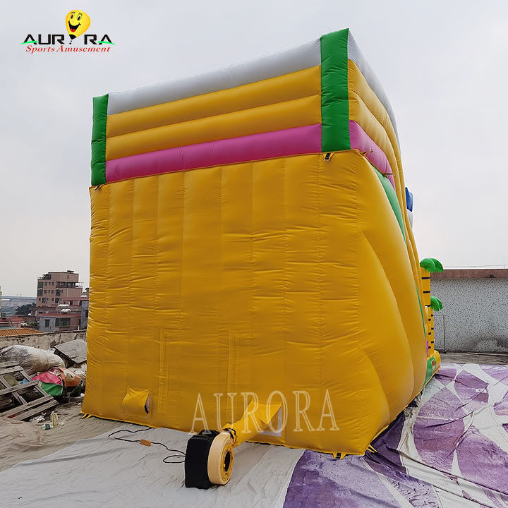 Yellow All Ages Commercial Inflatable Slide Customized For School Events Fun And Safe