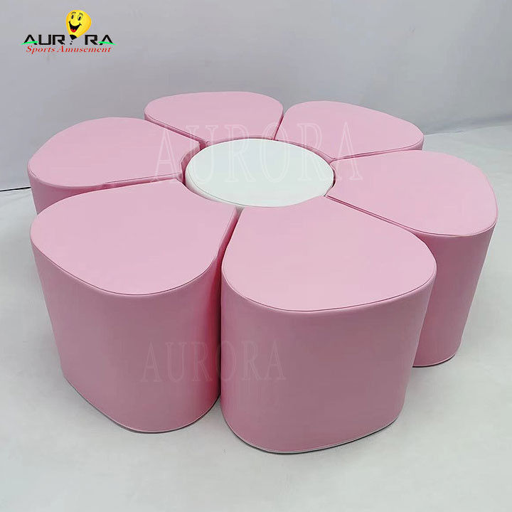 Soft Play Set Playground Pastel Climb And Play Soft Blocks Pink White Flower Mini