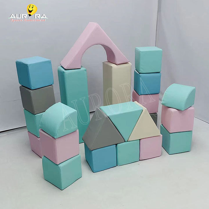 Pastel Baby Soft Play Climbing Blocks For Party Rental Custom Soft Play Equipment