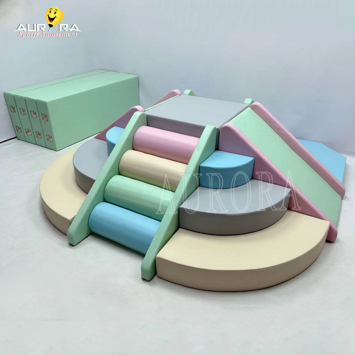 Pastel Baby Soft Play Climbing Blocks For Party Rental Custom Soft Play Equipment
