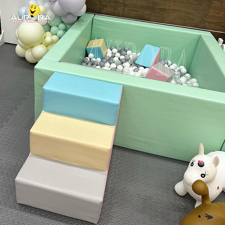 Pastel Baby Soft Play Climbing Blocks For Party Rental Custom Soft Play Equipment