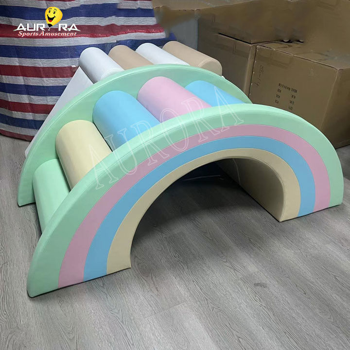 Pastel Baby Soft Play Climbing Blocks For Party Rental Custom Soft Play Equipment