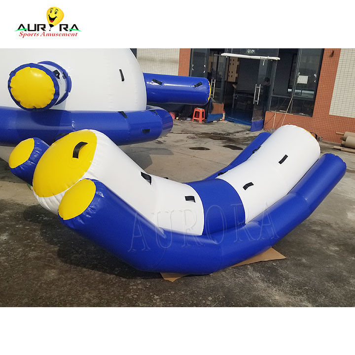 Custom Color PVC Inflatable Water Seesaw Double Rocker Water Toy