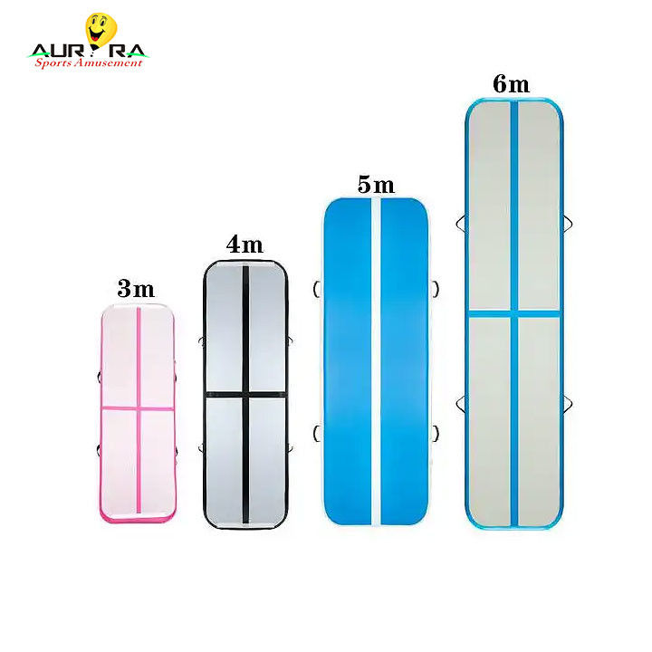 Gym Tumbling Gymastics Air Track Mat 3m Out Door Inflatable Jumping Mat Blue