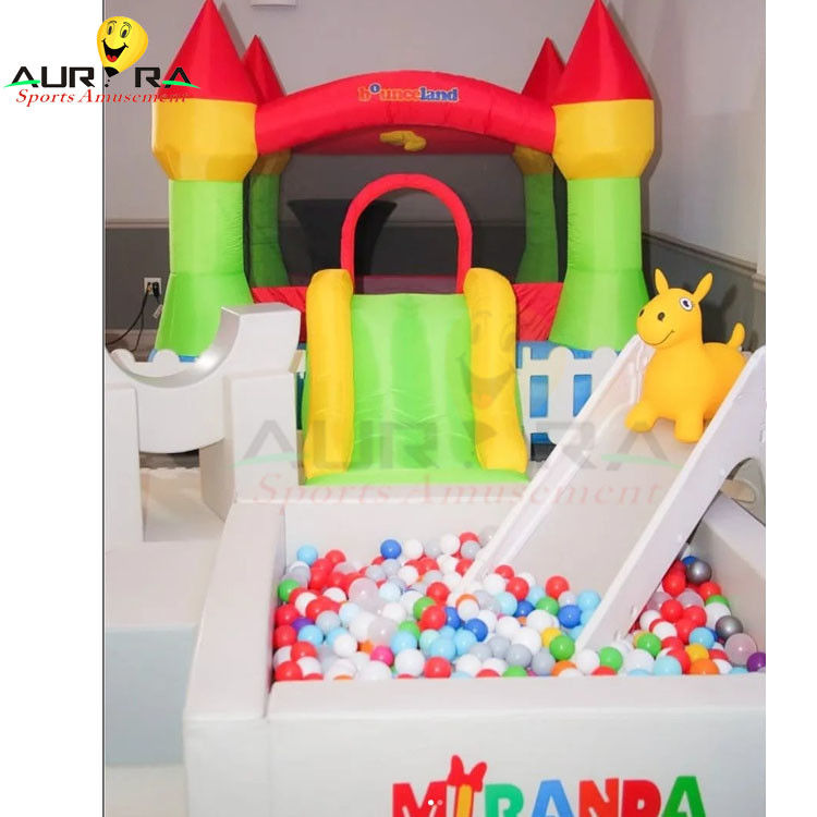 Multi Color Inflatable Soft Play Equipment Indoor Kids Ball Pit Toy Customized