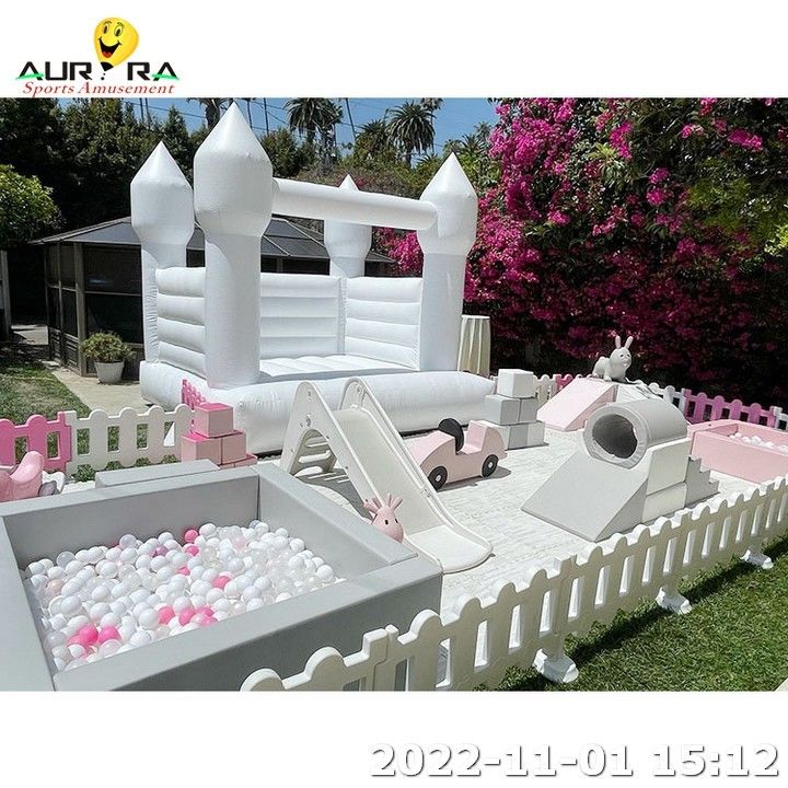 Soft Play Fence For Kids Eco Friendly Indoor Family Play Center With Ball Pool Pit