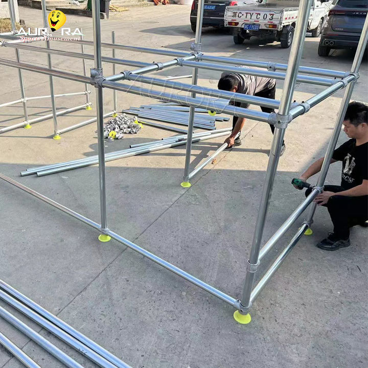 Customized soft play area for kids center indoor climbing build by Aurora