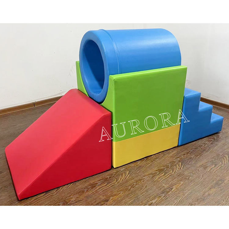 Kids Carnival Colors Pastel Foam Indoor Soft Play Equipment Customized Color