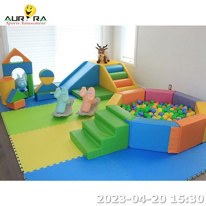 Orange Round Ball Pit Pool Game Playground Children Slide Indoor Soft Play