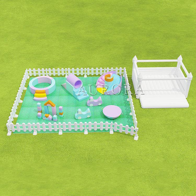Soft Play Equipment Farm Indoor White And Green Soft Play Sets Mats And Fences
