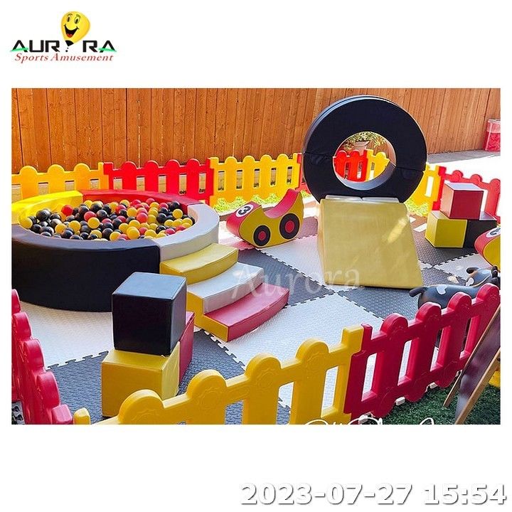 Merry Go Round Soft Play Rental Equipment Foam Soft Play Ground For Kids