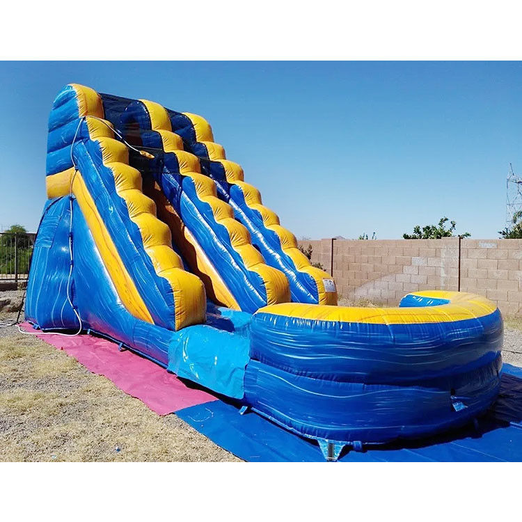 Tarpaulin Giant Inflatable Slides And Water Slides For Kids Party 0.55mm Pvc