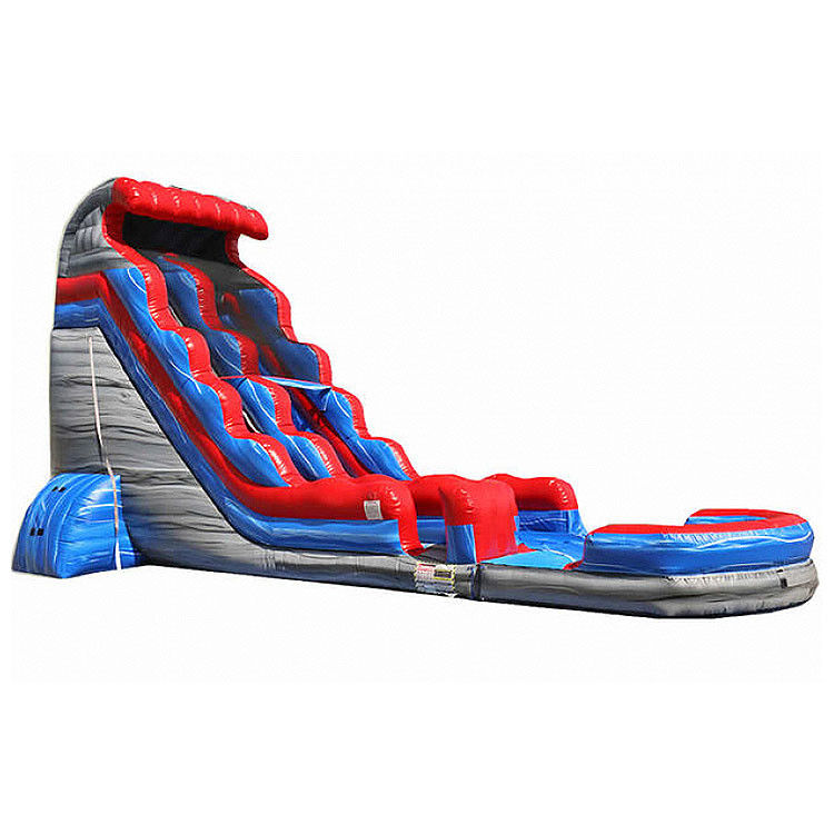 Red Adult Inflatable Water Slides For Pool Backyard Wholesale Palm Tree Bouncing Castles