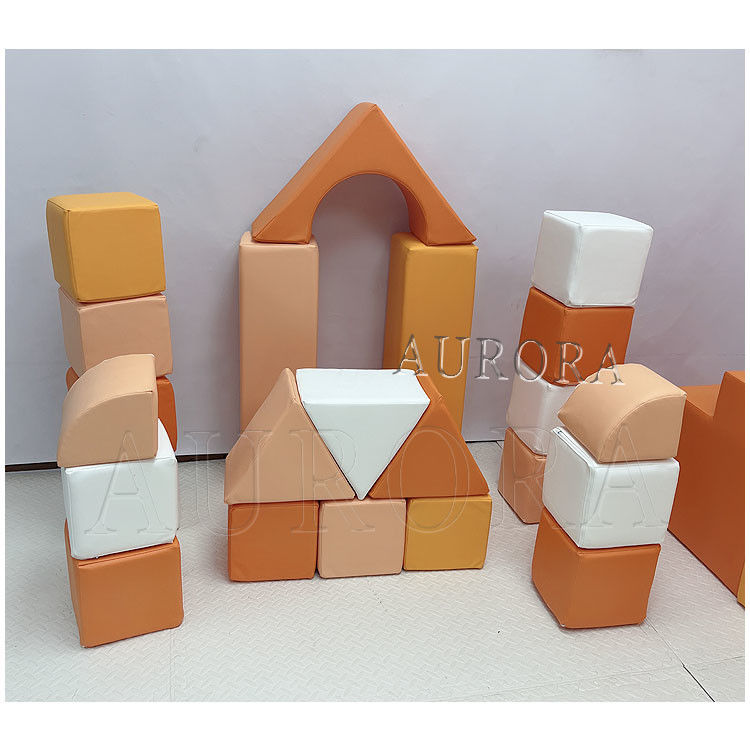 Customized Orange Soft Play Equipment Indoor Outdoor Playground With Ball Pit