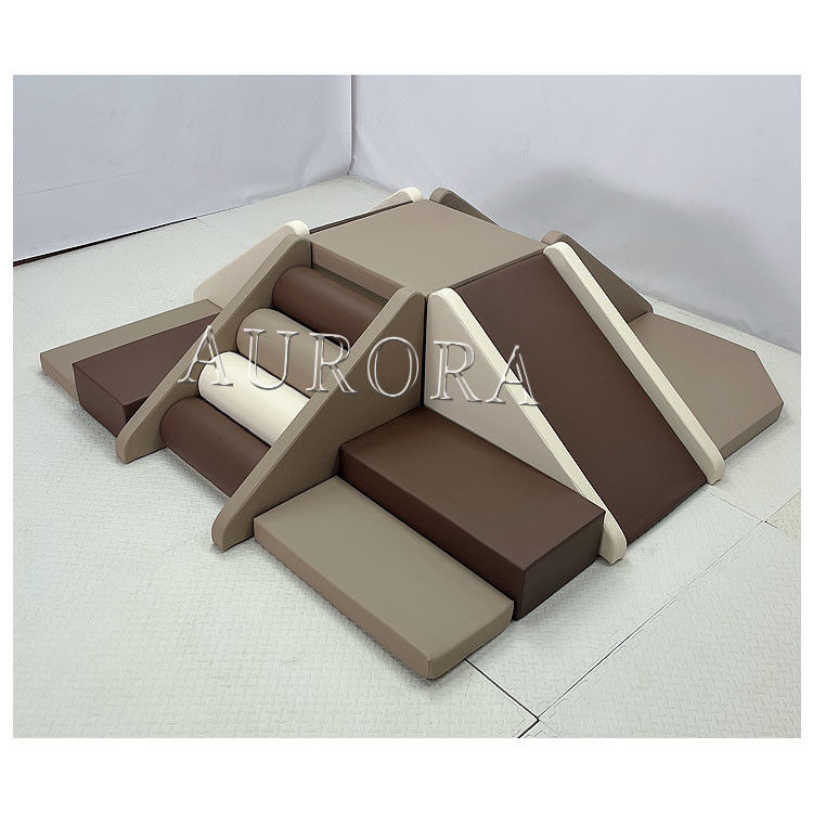 Factory Soft Play Playground Coffee Beige Equipment Indoor Soft Play Round Ball Pit