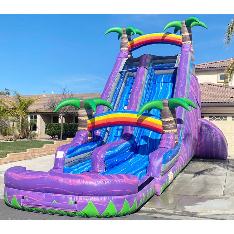 Water Slides Inflatable For Adults 22 Ft Pool Family Water Climb Inflatable Slides