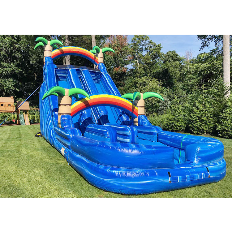 Water Slides Inflatable For Adults 22 Ft Pool Family Water Climb Inflatable Slides