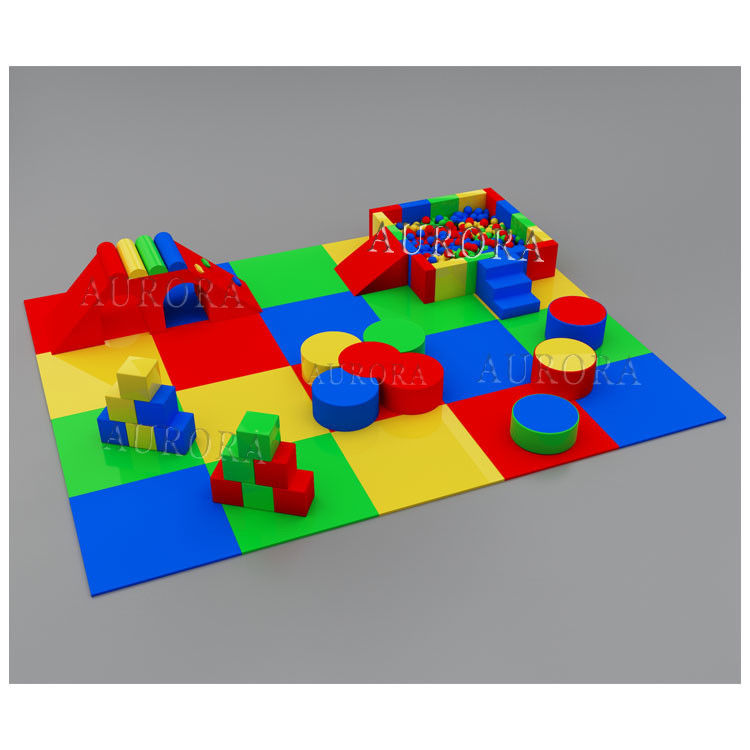 Soft Play Rental Equipment Soft Climbing Slide Play Colorful Foam Blocks Set