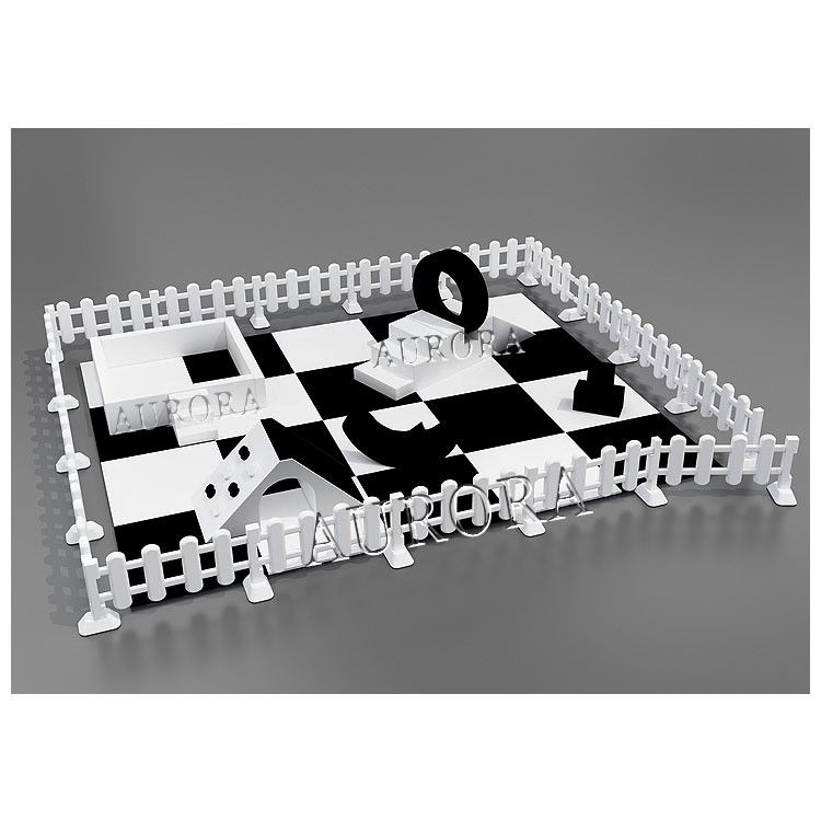 White And Black Soft Play Ball Pit Soft Play Sets For Indoor Kids Playground